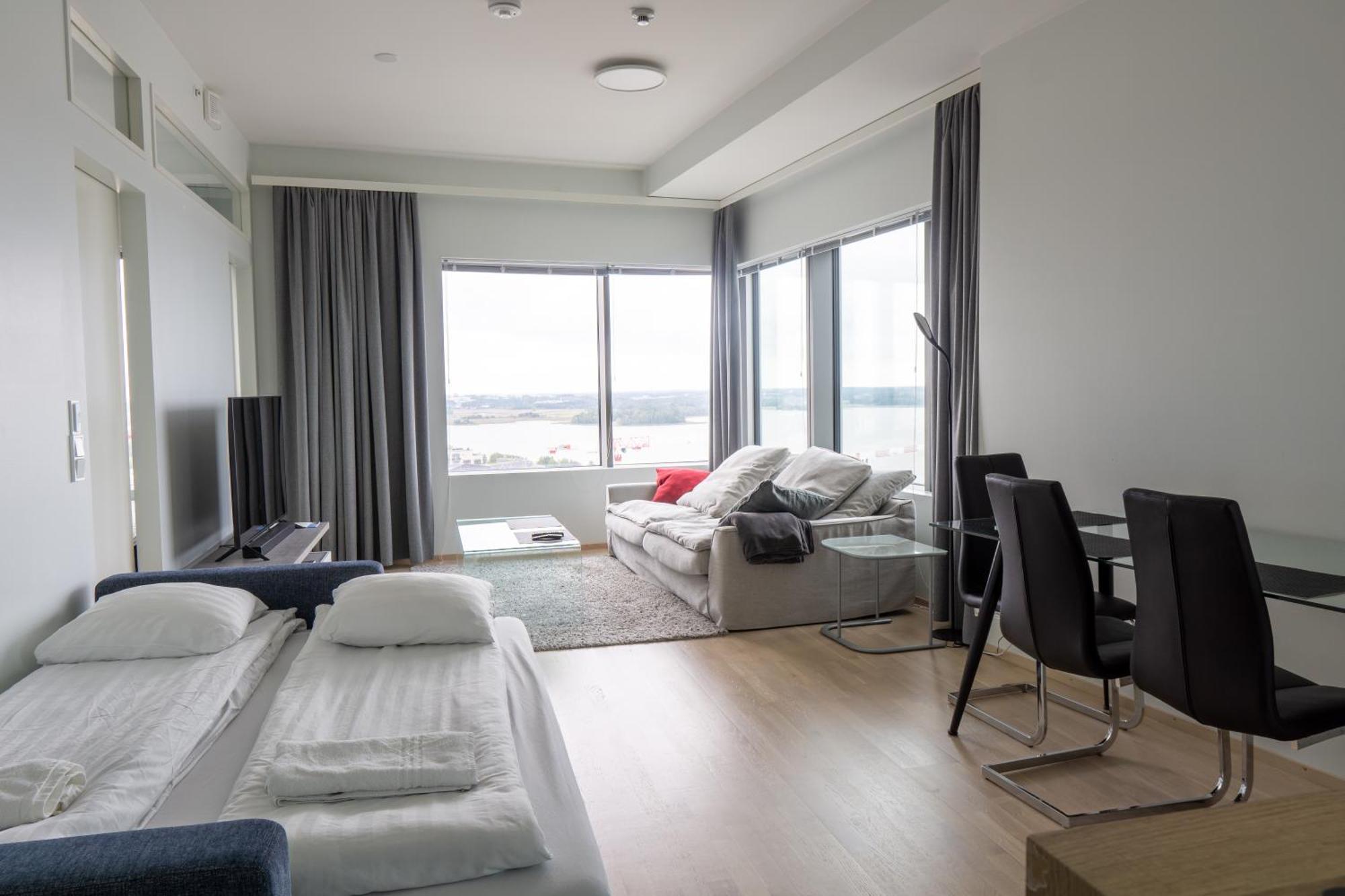 18Th Floor Helsinki High Point 1 Bdr Apartment With City View - Free Garage Parking ภายนอก รูปภาพ